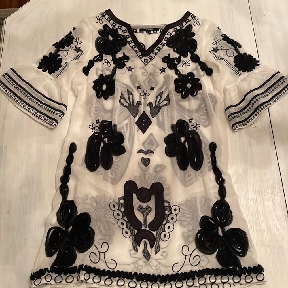 Swim cover up . Bohemian embroidered Size medium